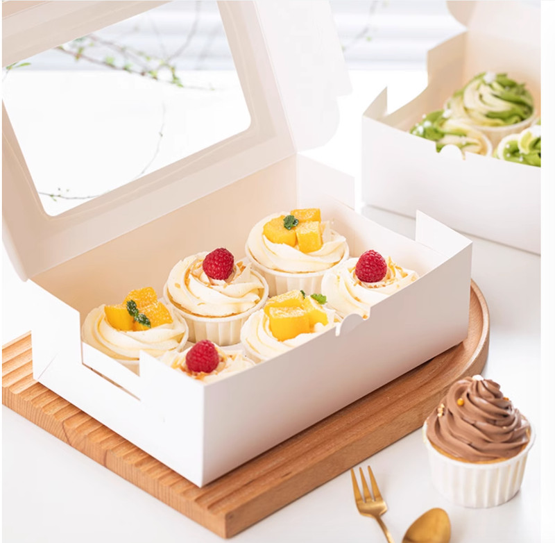 5 Pack Cupcake/Muffin/Snowball Mochi Cases-Christmas/New Year- 6 Grids Per Pack gallery