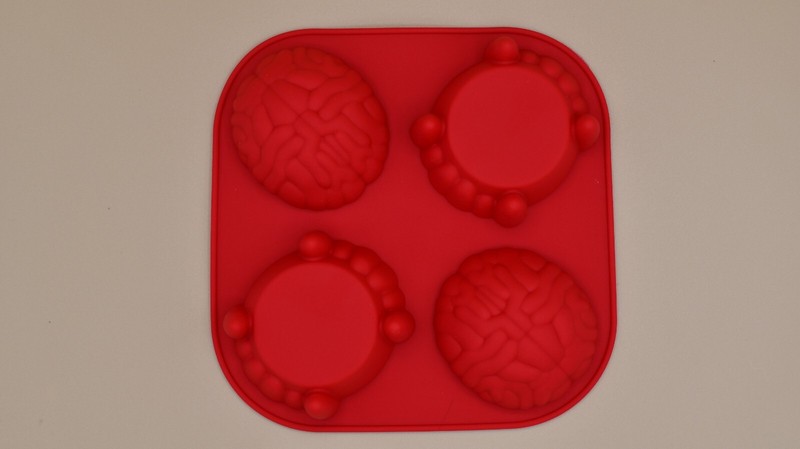 Brain and Scary Fang Scary Halloween Silicone Chocolate Candy mold 2pk Mould DIY gallery