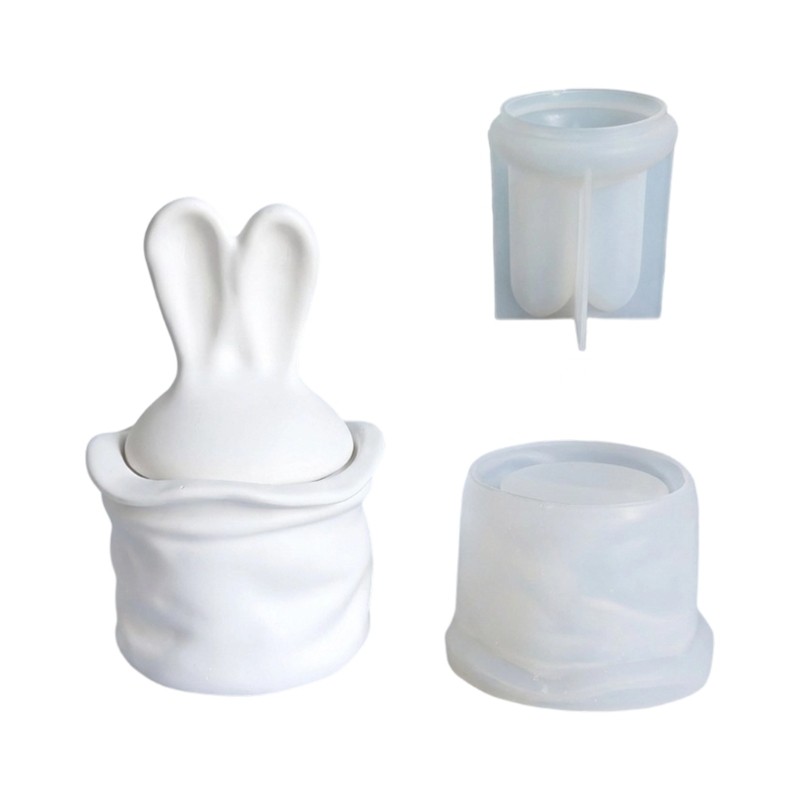 Cute Easter Themed Silicone Rabbits Ears Mold For Holiday Decorations