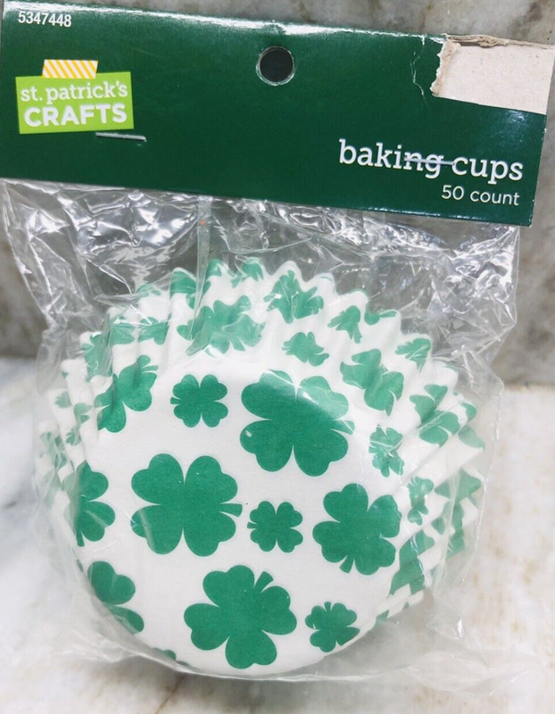 St. Patrick Shamrock Baking Party Cups-1pk of 50 Ct.-New-SHIPS N 24 HOURS gallery