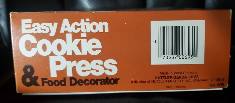 Hutzler-Gerda EASY ACTION COOKIE PRESS & FOOD DECORATOR West Germany 1983 # 695 gallery