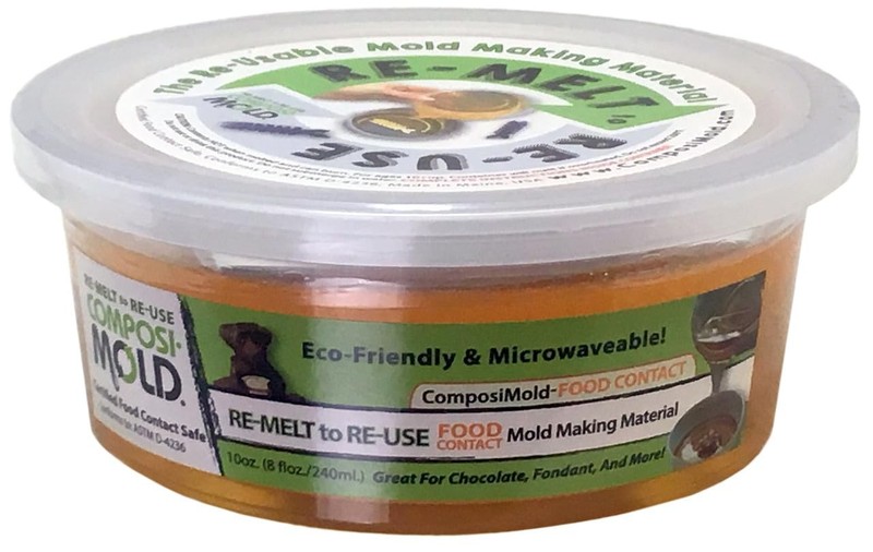 10 Ounce Food Contact Safe Reusable Molding Material ReHeat To ReUse