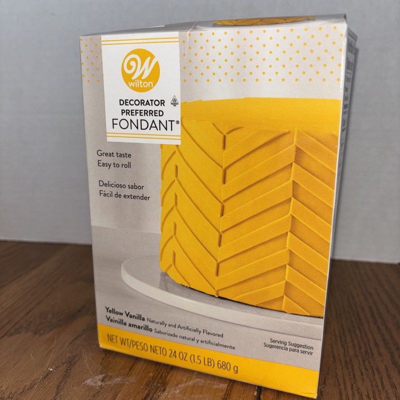 Wilson NEW Yellow Fondant, Vanilla Flavored—Ready To Roll & Eat! 1.5lb