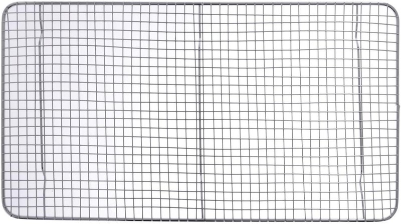 18″ x 10″ Chrome-Plated Wire Pan Grate, Versatile for Cooling Baked Goods,