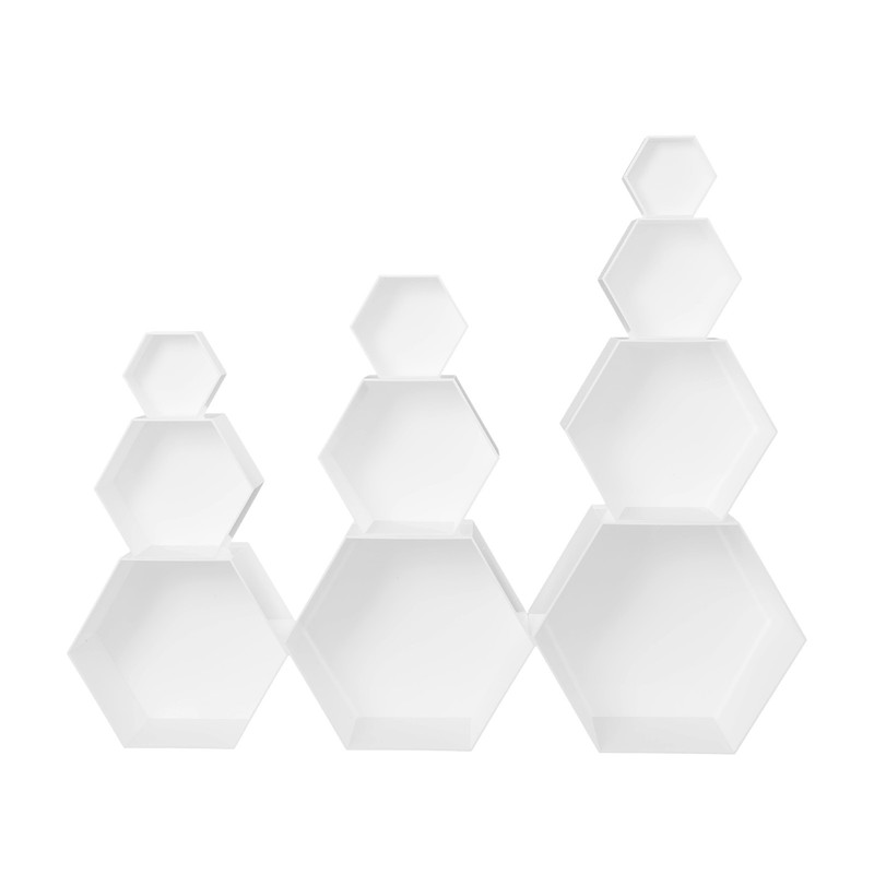 10 PCs Buffet Risers Hexagonal Catering Dessert Table Risers For Party & Wedding gallery