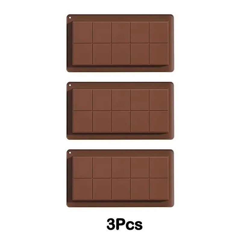 Silicone Chocolate Bar Mold Break Apart Candy Wax Melt Tray Non Stick DIY USA