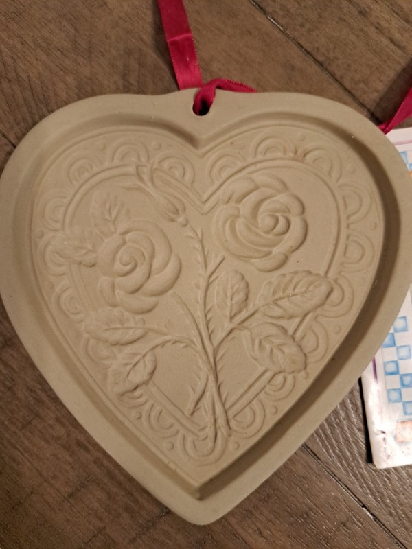 Vintage Brown Bag Cookie Art Cookie Mold 1992 Hill Design Roses