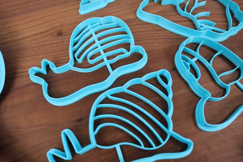 Land Snails Cookie Cutters - Candy Cane Snail, Giant African Snail, Roman gallery
