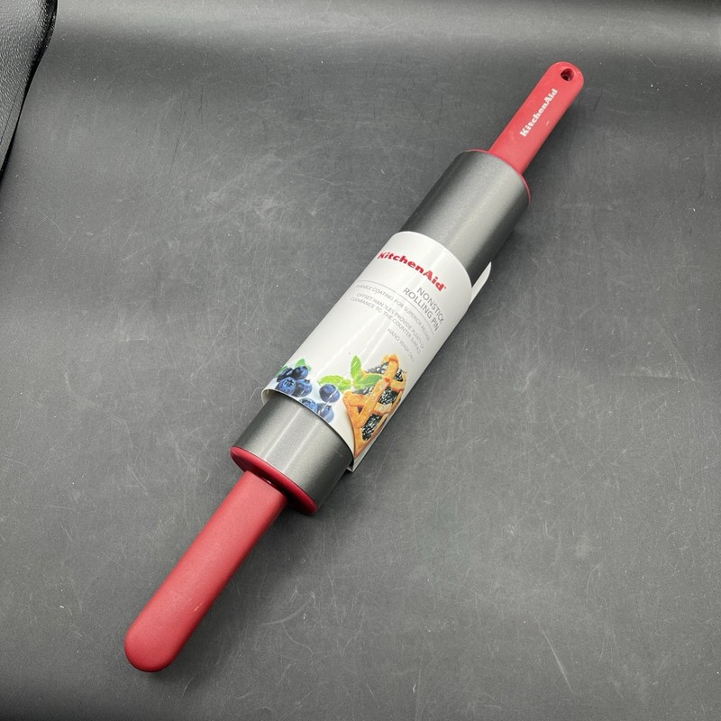 NEW KITCHENAID NON STICK ROLLING PIN 10” Rolling Area – 20” Total