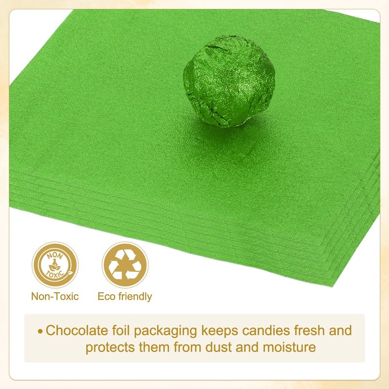 200pcs Chocolate 4x4 Inch For Dark Green Foil gallery