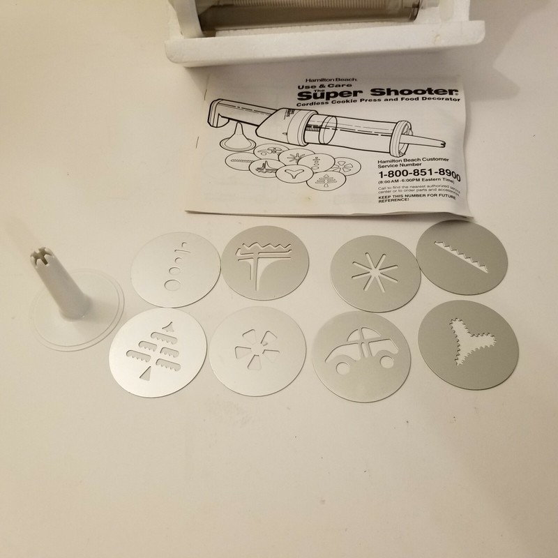 Super Shooter Cordless Cookie Press Hamilton Beach FOR PARTS ONLY! Not working! gallery