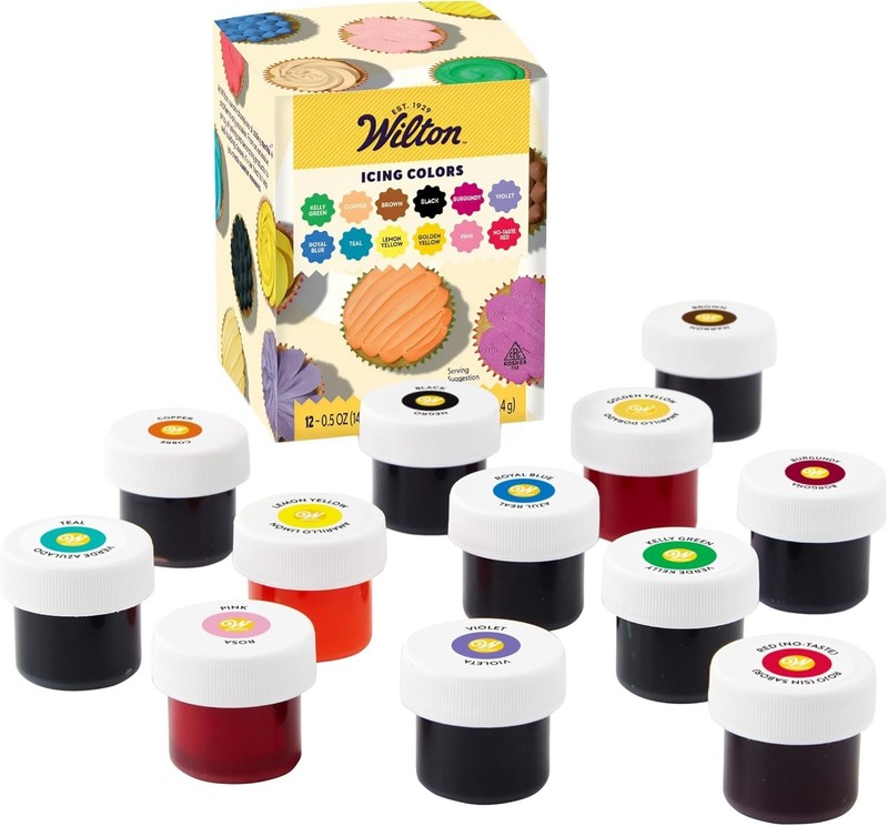 Edible Gel Food Coloring Set - For Baking & Decorating - Mixable Color Shades... gallery