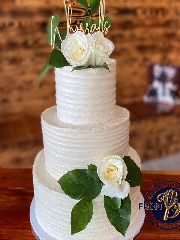 3 Tier Fake Cake 18 Inches Tall - Add Wedding Cake Toppers & Cake Decorations gallery