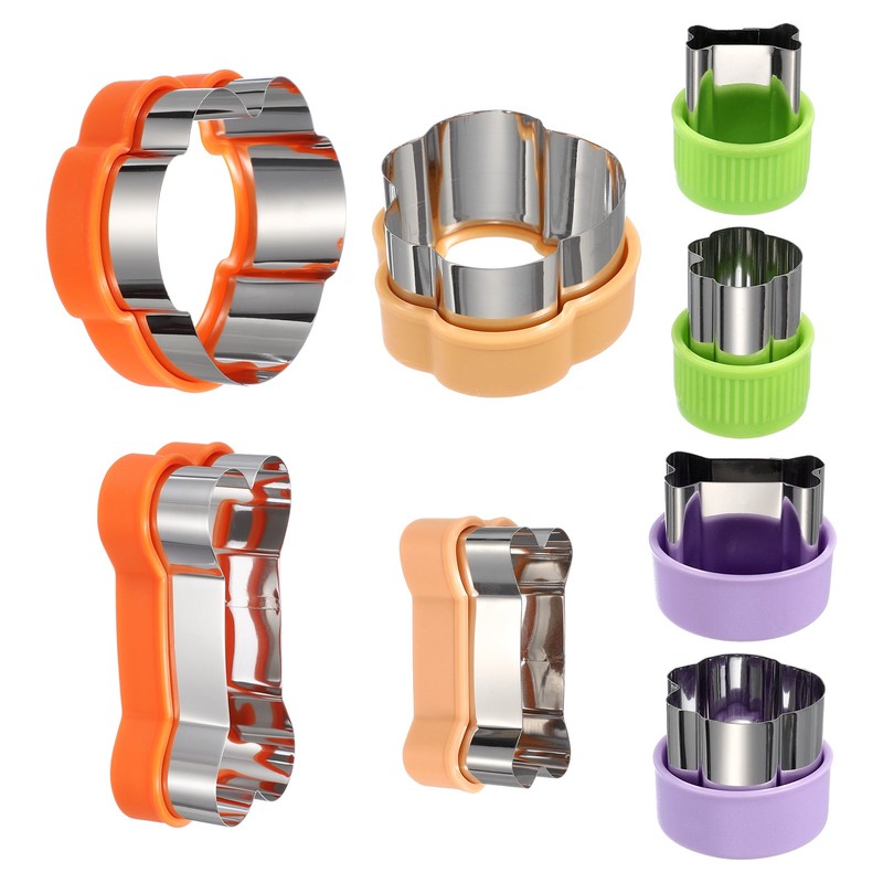 8Pcs Bone Cookie Cutters Set Stainless Steel Holiday Cookie Cutters, Mix Color
