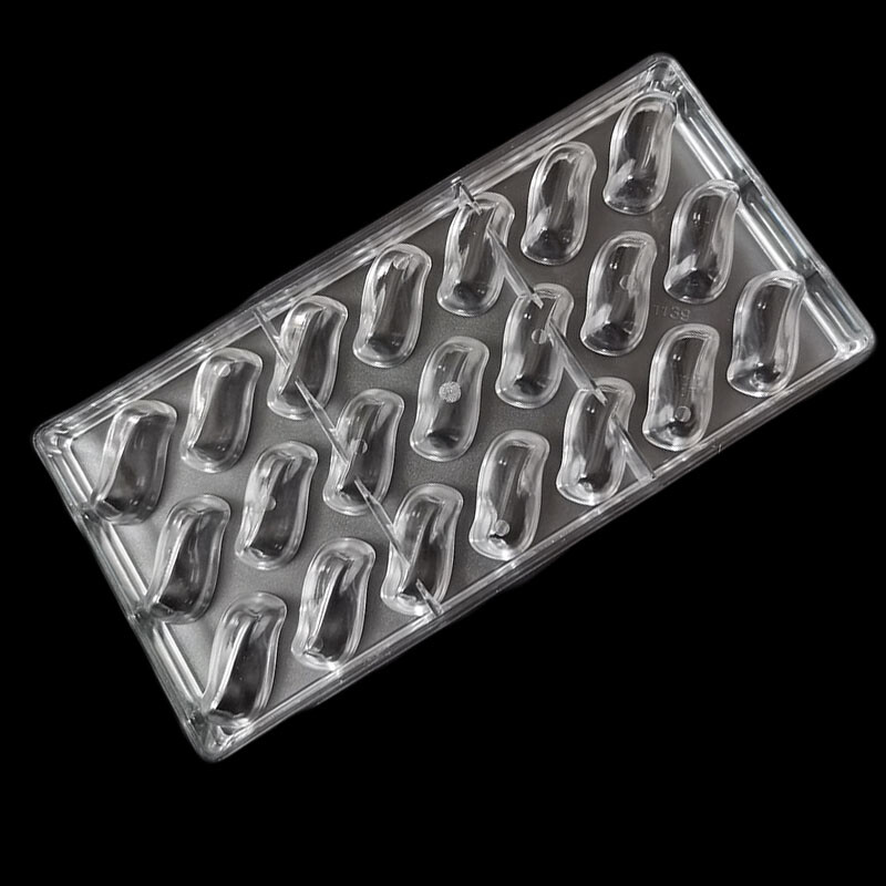 21 Cups S Arc Curve Design Candy Shape PC Ice Cube Polycarbonate Chocolate Mold gallery