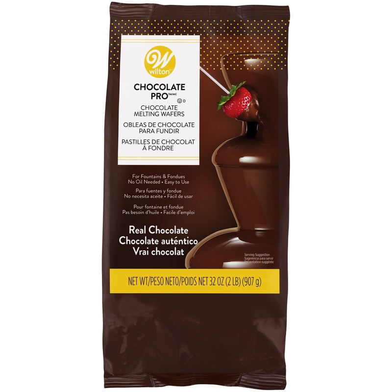 Chocolate Candy Melts 32Oz (2Lb Bag) for Fountains, Baking & Candy Making Wafer
