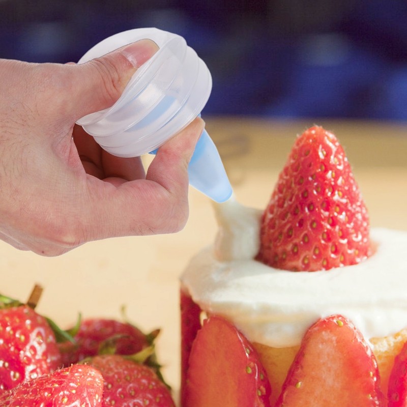 6 Pcs Cream Framed Vase Icing Baking Tools Pastry Bottles Cake Accessories gallery