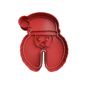 Santa Claus Head Mug Topper Christmas Cookie Cutter Fondant Biscuit Baking Tool