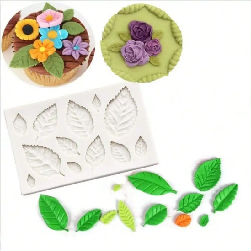 1PC Leaf Silicone Mold 3D Fondant DIY Pudding Chocolate Candy Dessert Fondant Ha gallery