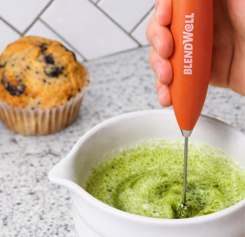 Milk Frother for Matcha and Coffee, Handheld Battery Operated Drink Mixer wit... gallery