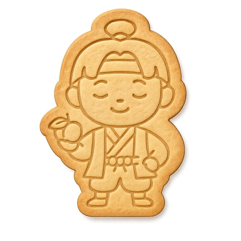 Momotaro Peach Boy Cookie Cutter - 4x2.8" Fun Creative Baking Design gallery