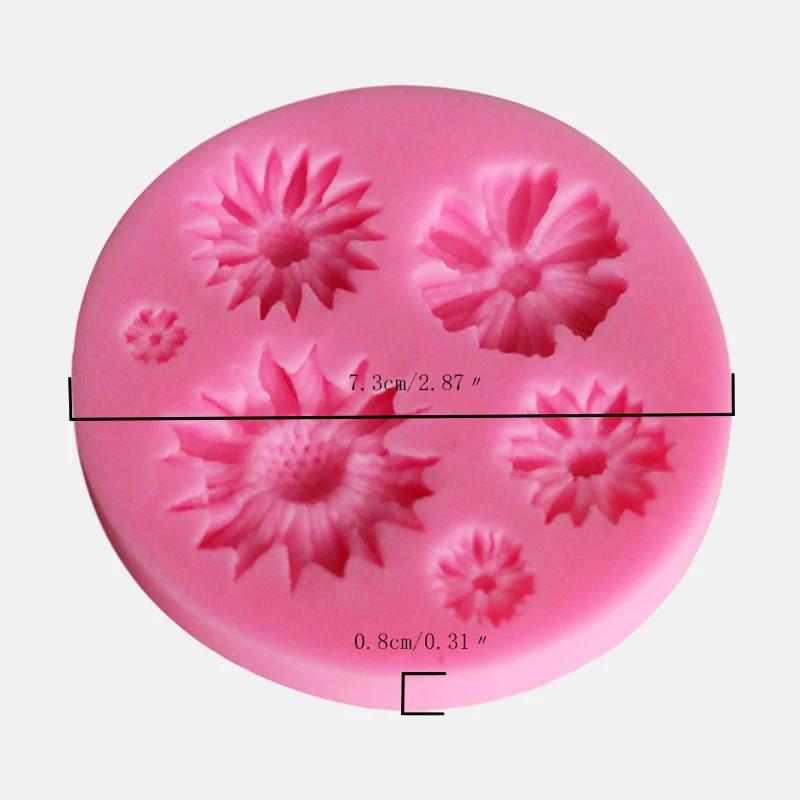3D Flower Silicone Molds Fondant Craft Cake Candy Chocolate Sugarcraft Ice gallery
