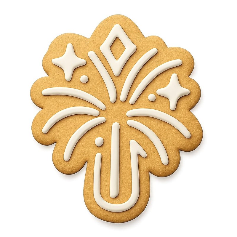 Sparkling Firework Cookie Cutter & Stamp, Fondant & Clay - 4x3.2 gallery