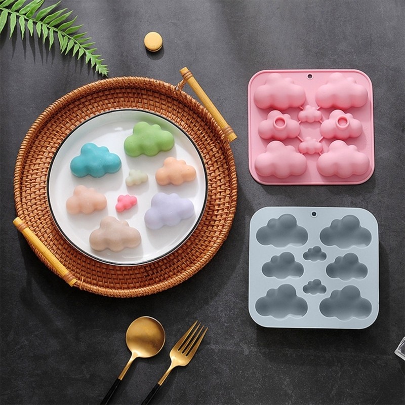 Clouds Shaped Silicone Flexible Grade Mould Clay Resin Ceramics Candy gallery