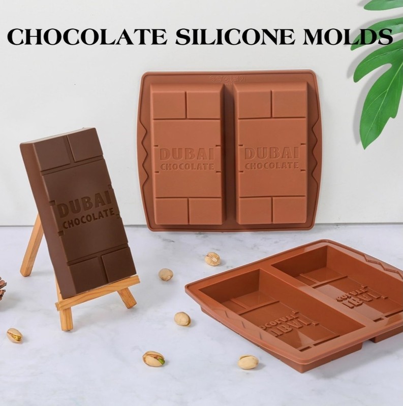 Dubai Chocolate Silicone Mold BPA-Free Oven-Safe Easy Release Bar Mold gallery