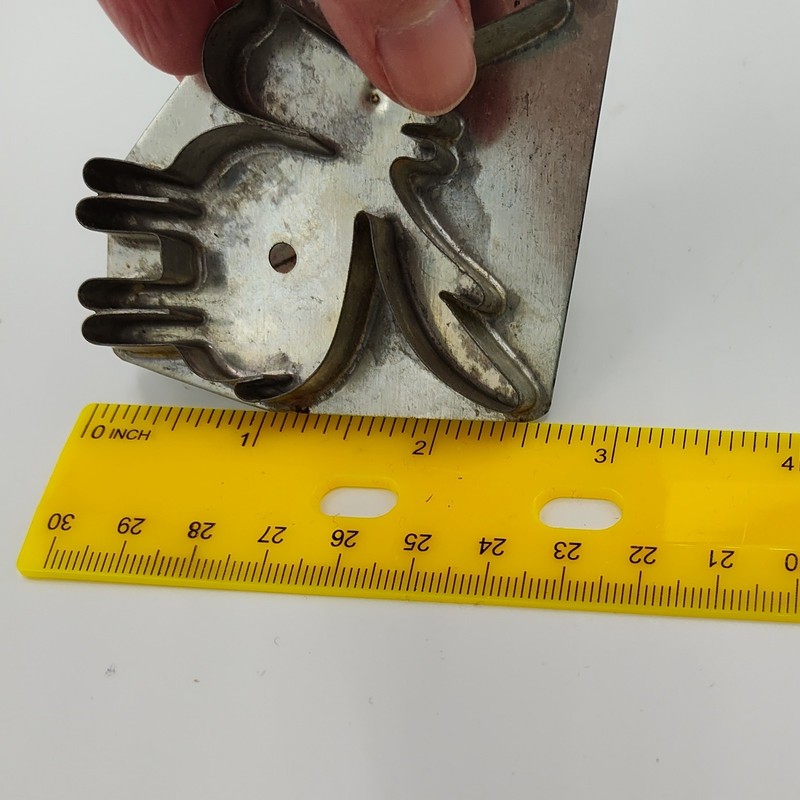 B. Cukla MOOSE HammerSong Folkart Handmade Tin Cookie Cutter w/ Handle (B) gallery
