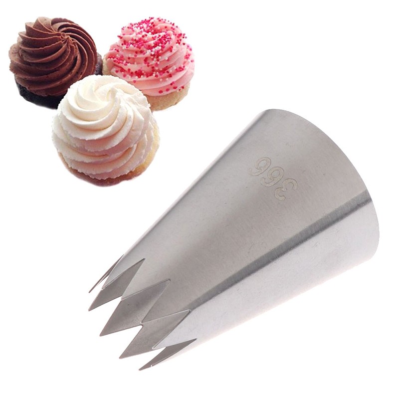 #366 Large Open Star Piping Nozzle Icing Cream Nozzles Bakeware Pastry Tips.t2