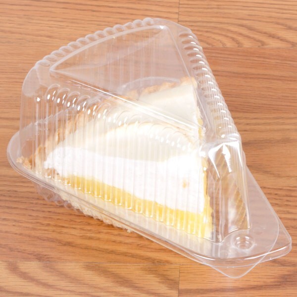 300 Pack Clear Container Single Slice Restaurant Bakery Pie Cake 5″ Dome Lid