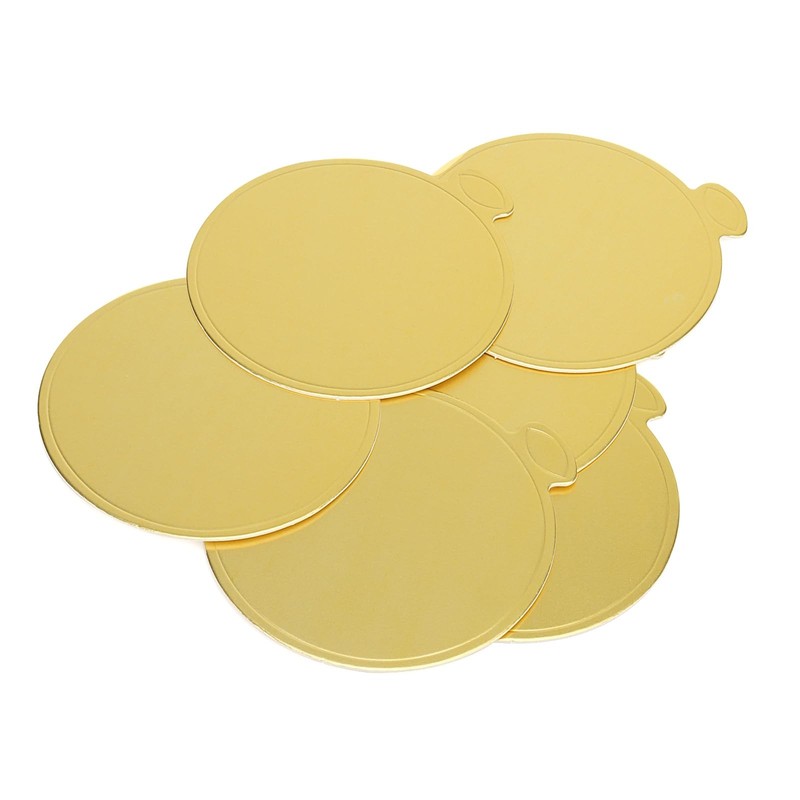 500 PCS 3.5 Inch Gold Cake Boards, Mini Round Cake Cardboard, Mini Cupcake Bo... gallery
