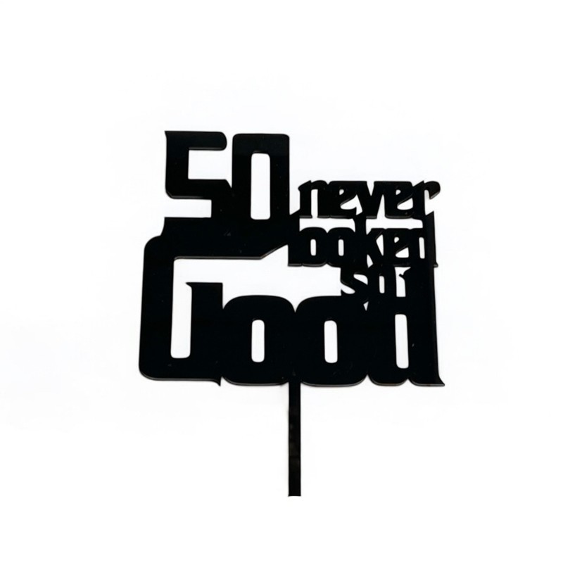 50th cake topper 50 never looked so good gallery