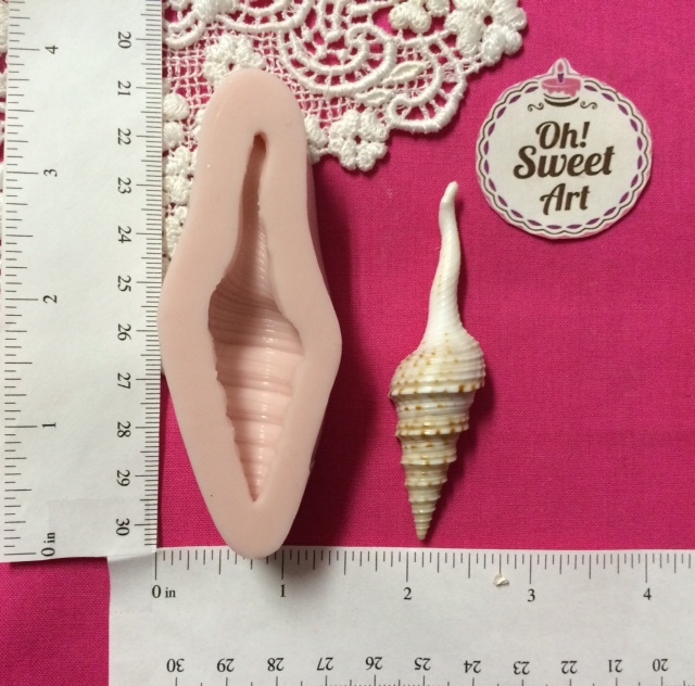 Sea Shell III 3D Silicone mold shells fondant soap Push Food Cake Decoration FDA gallery