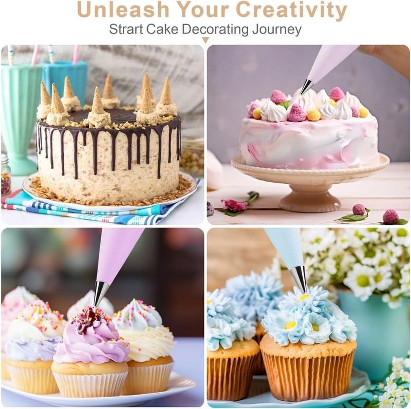 16 Inch Piping Bags Disposable, 100Pcs Large Pastry Bags, Frosting Bags, Cake... gallery