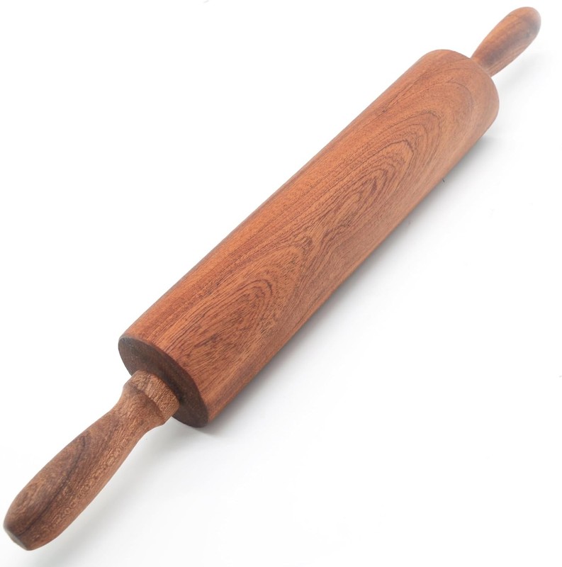 Wooden rolling pin classic sapele large 17.3″