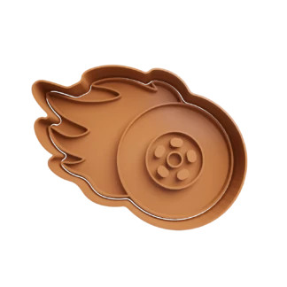 Wheel on Fire Hotwheels Cookie Cutter Fondant Biscuit Baking Tool
