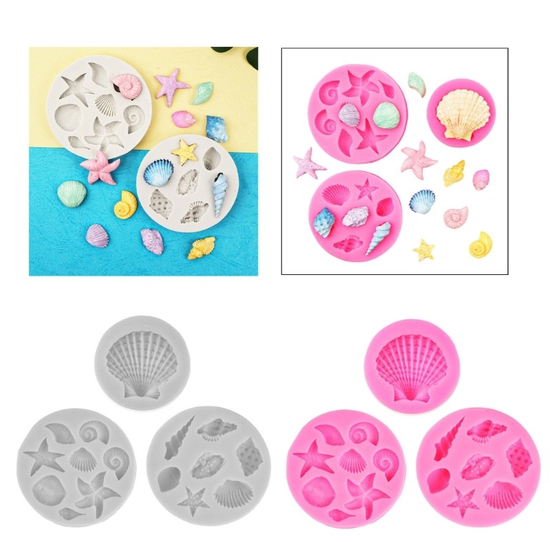 Marine Theme Cake Fondant Silicone Mold Handmade Soap Molds Silicone Baking Mold gallery