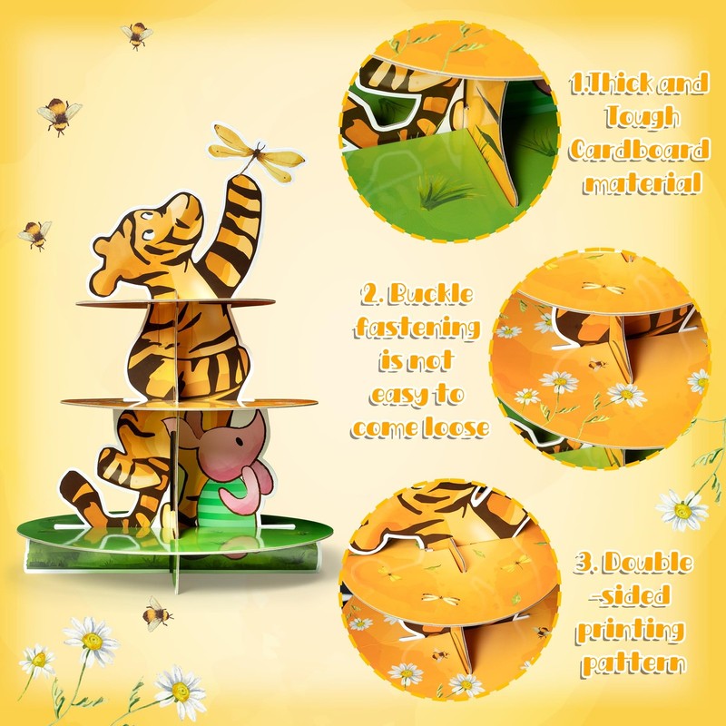 Winnie Themed Cupcake Stand - 3 Tier Winnie Cupcake Stand Holder Cupcake Towe... gallery