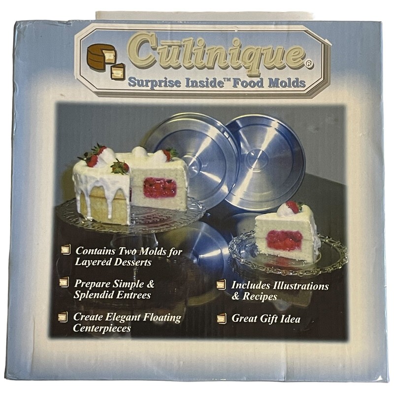 Culinique Suprise Inside Cake Food Molds For Layered Desserts & Open Face Dishes