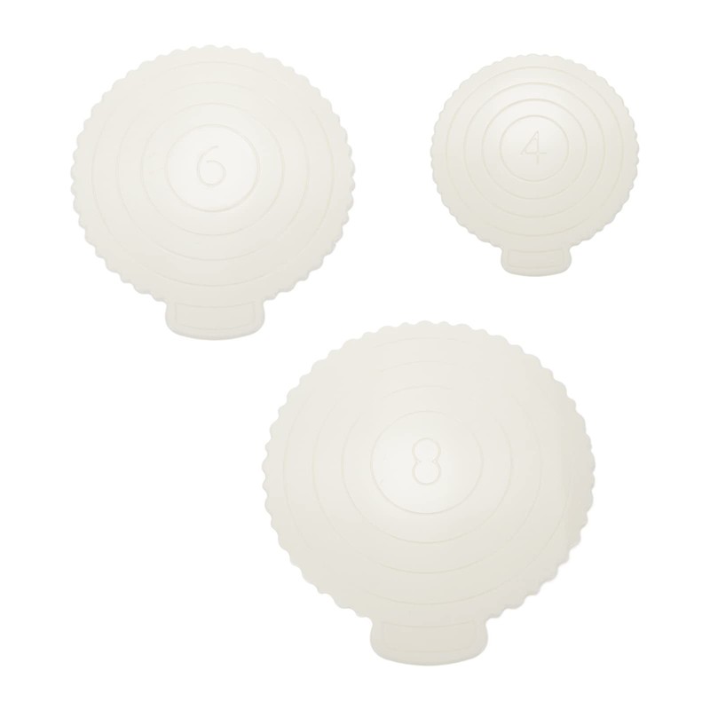 3 PCS Reusable Cake Boards Round Plastic Base for 4 6 8 Inch Cake Display Gold