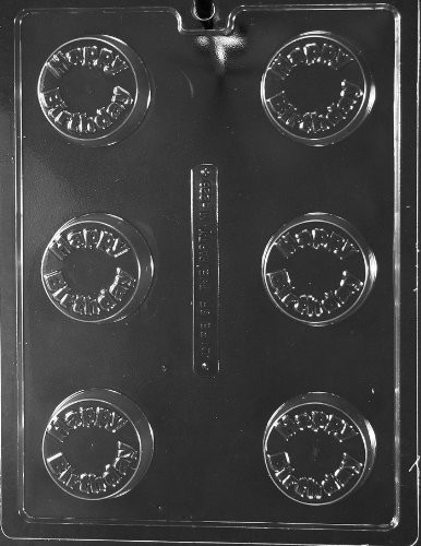Happy Birthday Chocolate Cookie Mold M226 Melting Molding Instructions Baking