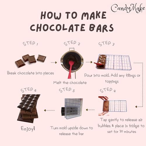 Chocolate Bar Making Mold | Polycarbonate | Hard Mold For Making Chocolate Ba... gallery