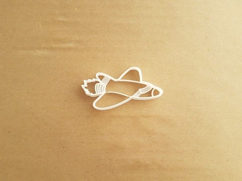 Space Shuttle Jet Plane Shape Cookie Cutter Dough Biscuit Pastry Fondant Stamp gallery