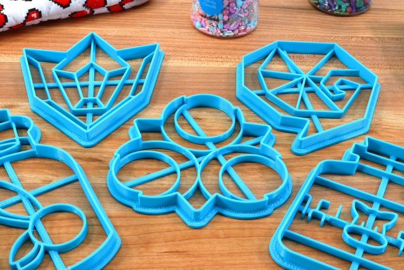 Spiritual Stones Cookie Cutters - Zora Sapphire, Goron Ruby, Kokiri Emerald, gallery