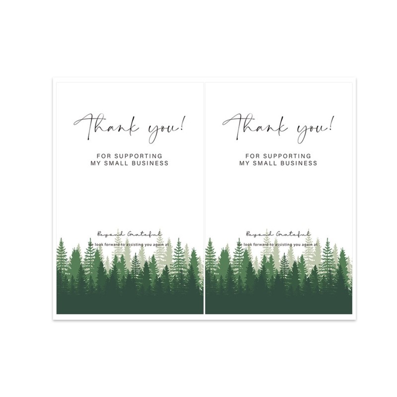 Rectangular Printed Forest Series Sticker Set of 50 Baking Biscuit Cake Gift Box gallery