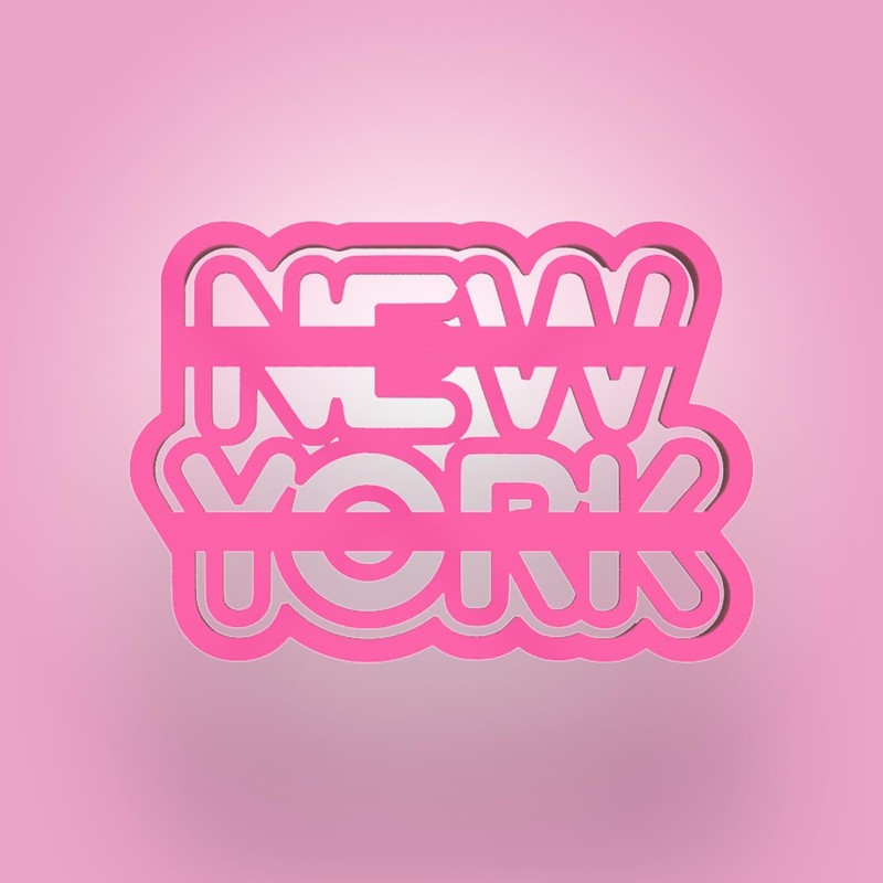 New York Word Cookie Cutter