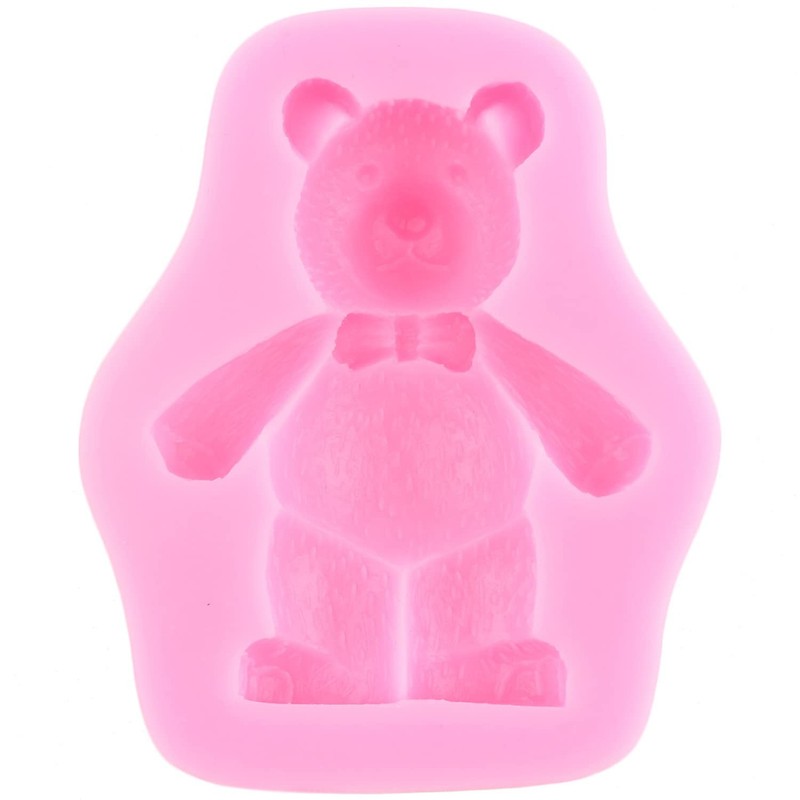 Bear Silicone Fondant Molds Mini Bow Candy Mold For Cake Decorating Cupcake T... gallery