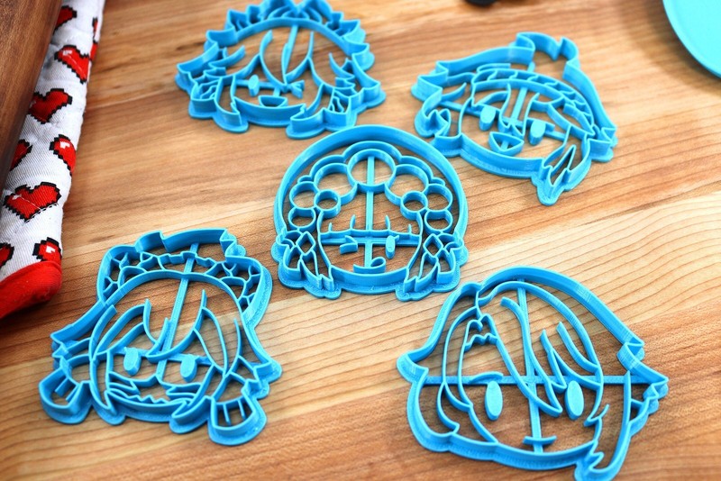Genshin Impact Cookie Cutters Chibi Faces Set 11 - Kamisato Ayato, Kuki gallery